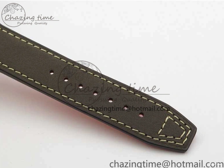 MIROTIME 0303 Original Pilot IW326803 SS MK 1:1 Best Edition Black Dial on Brown Leather Strap MIYOTA 7146